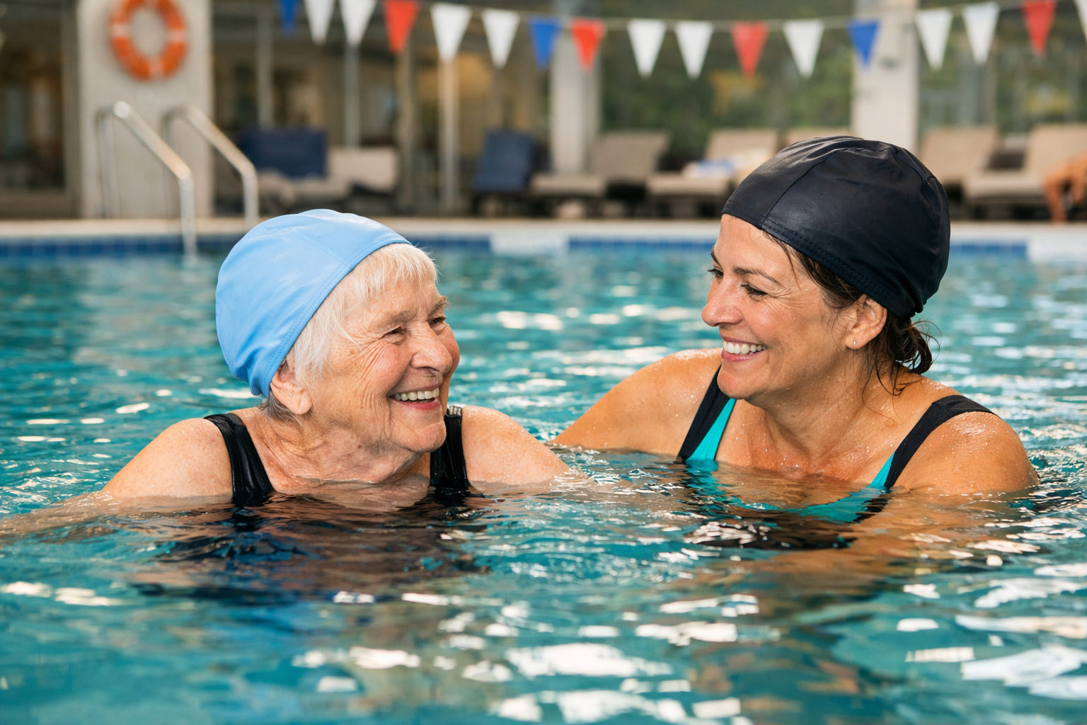 Samen naar het zwembad met een zwemliefhebber (85)