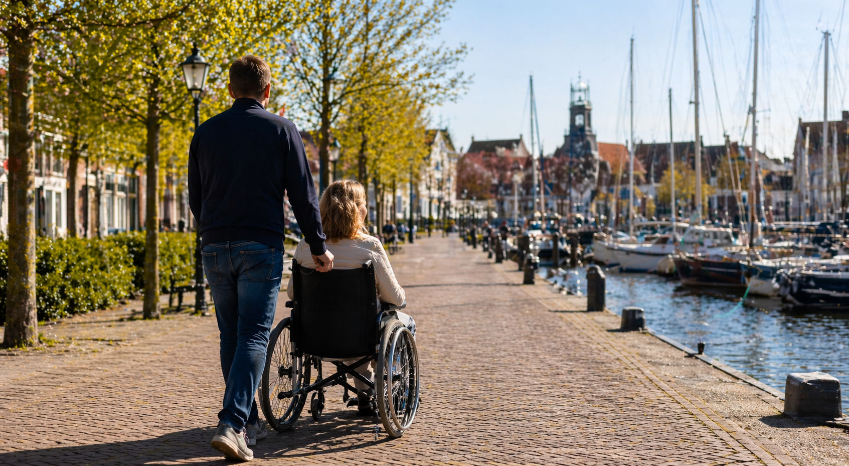 Samen naar buiten? Word haar sterke maatje
