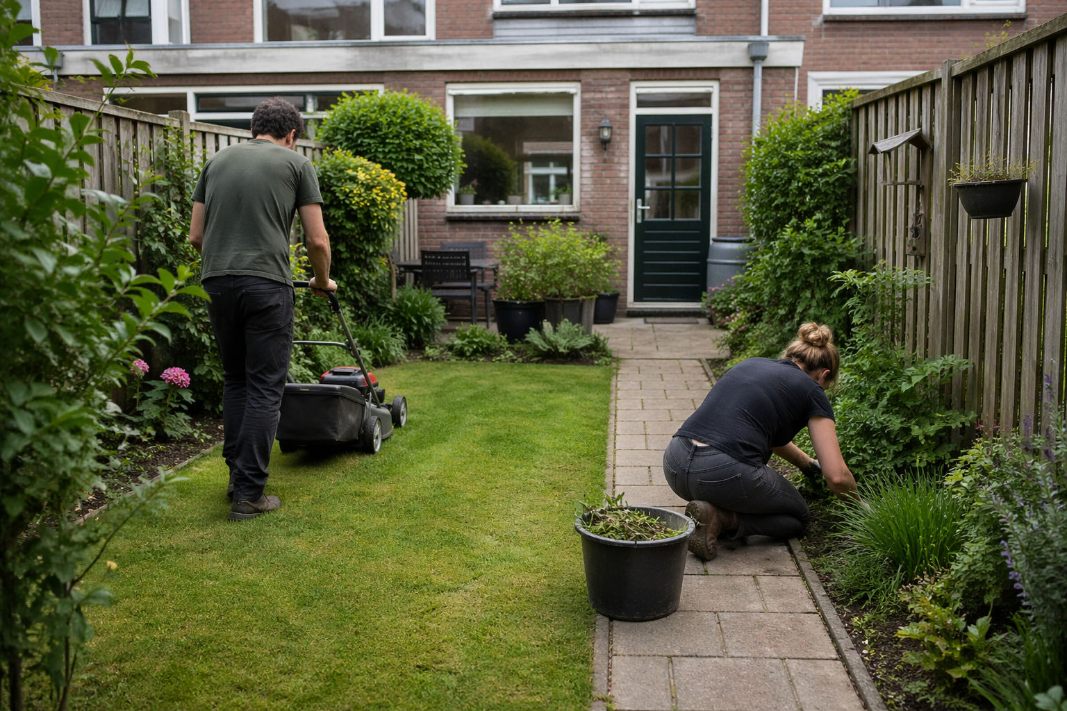 Help jij meneer met het opfrissen van zijn tuin?