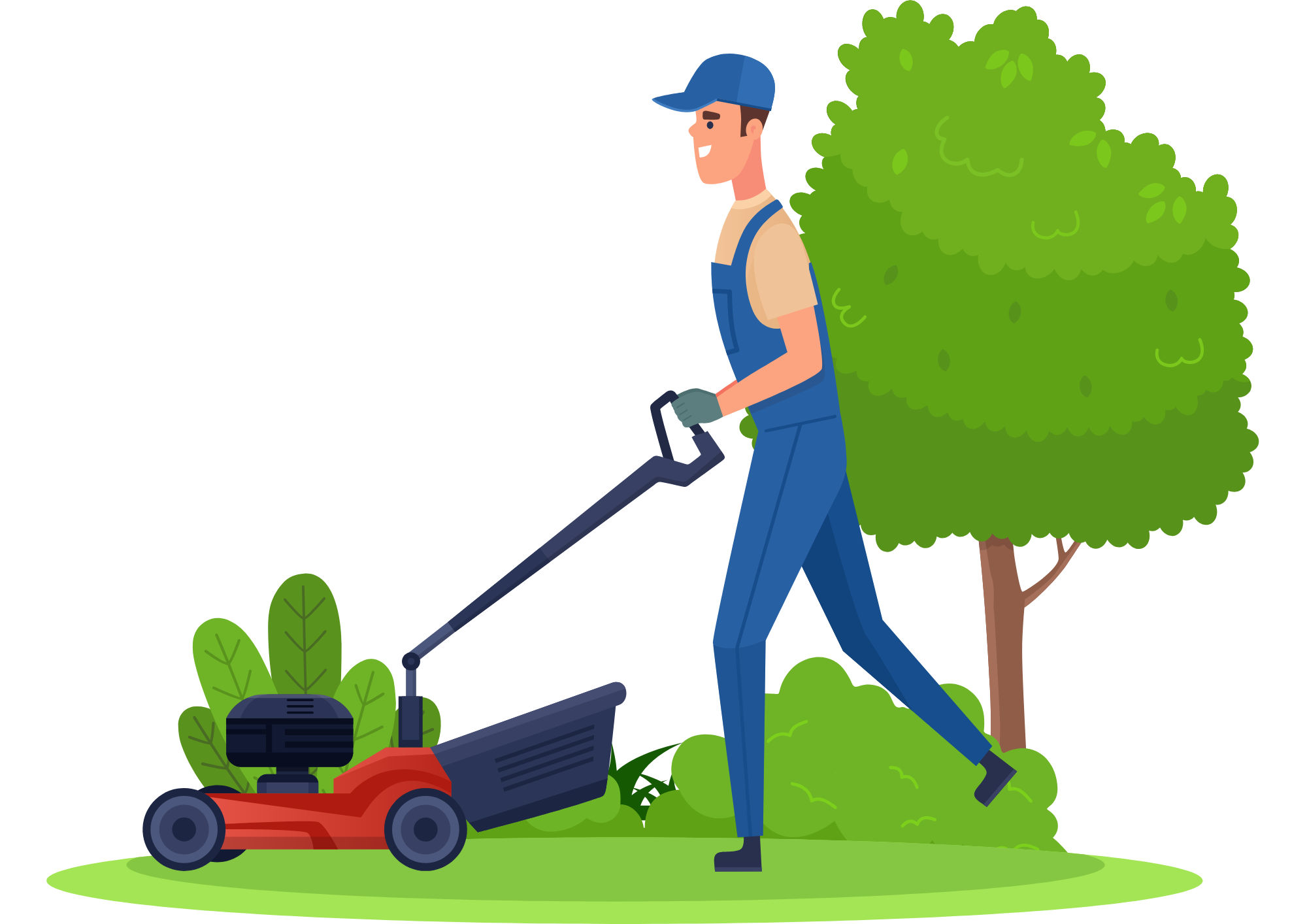 Maai jij het gras met jouw grasmaaier weer kort? 