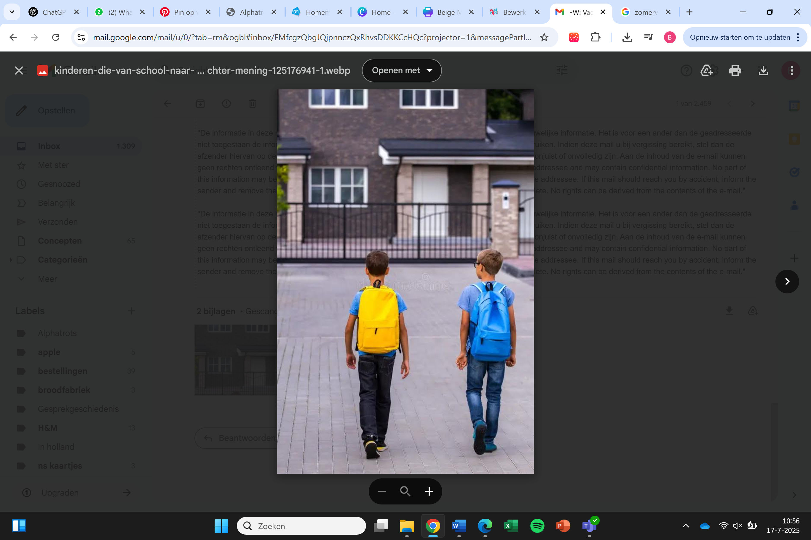 Door een autoritje met jou op tijd op school?
