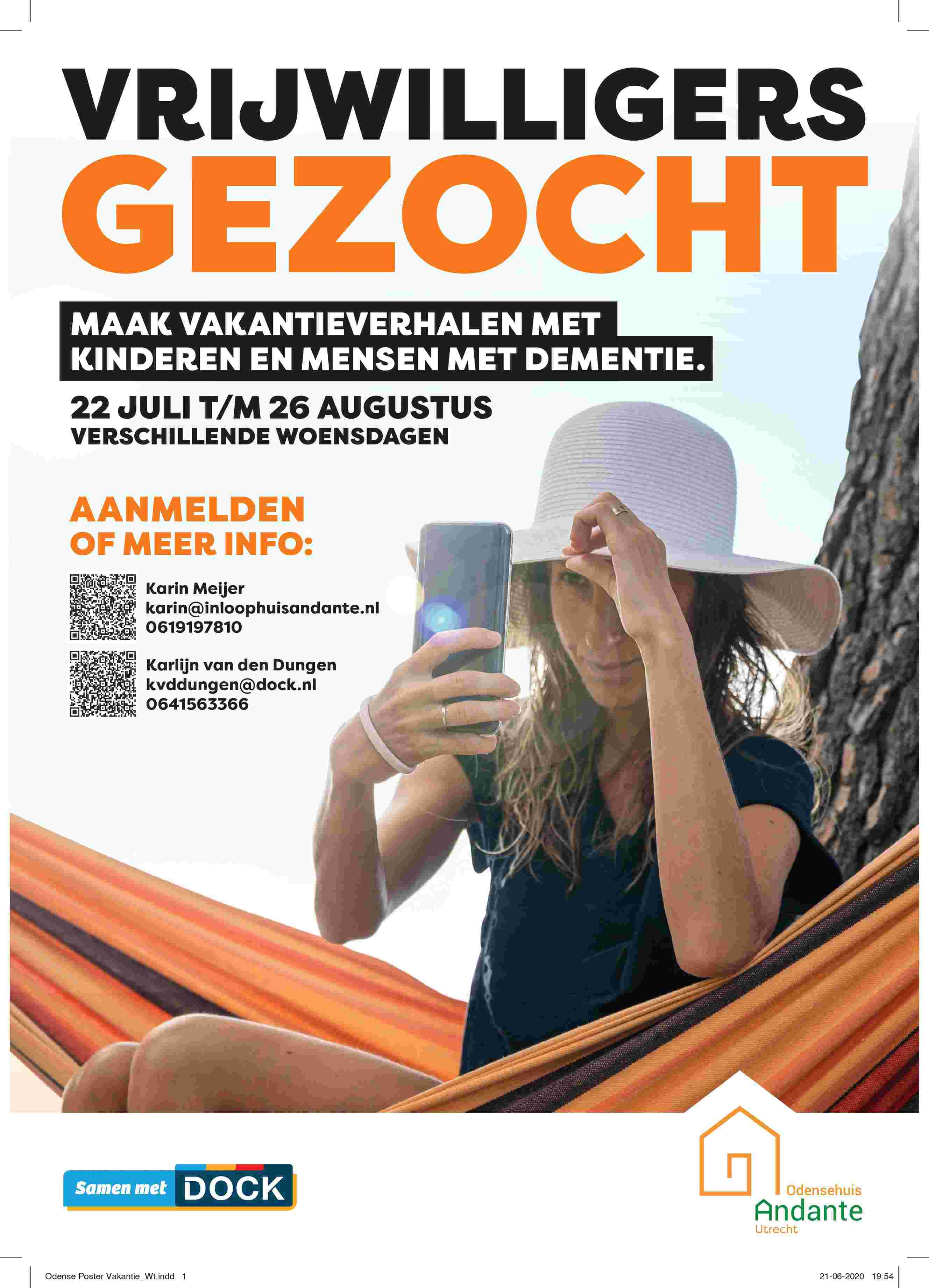Creatieve zomervrijwilliger - Speeluin De Bloesem & Odensehuis