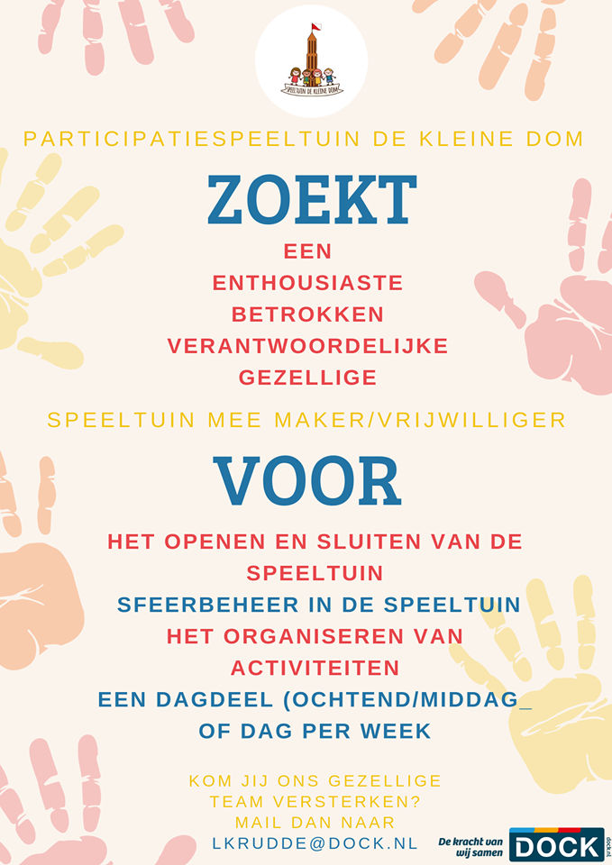 Participatiespeeltuin De Kleine Dom-  Speeltuin mee-maker