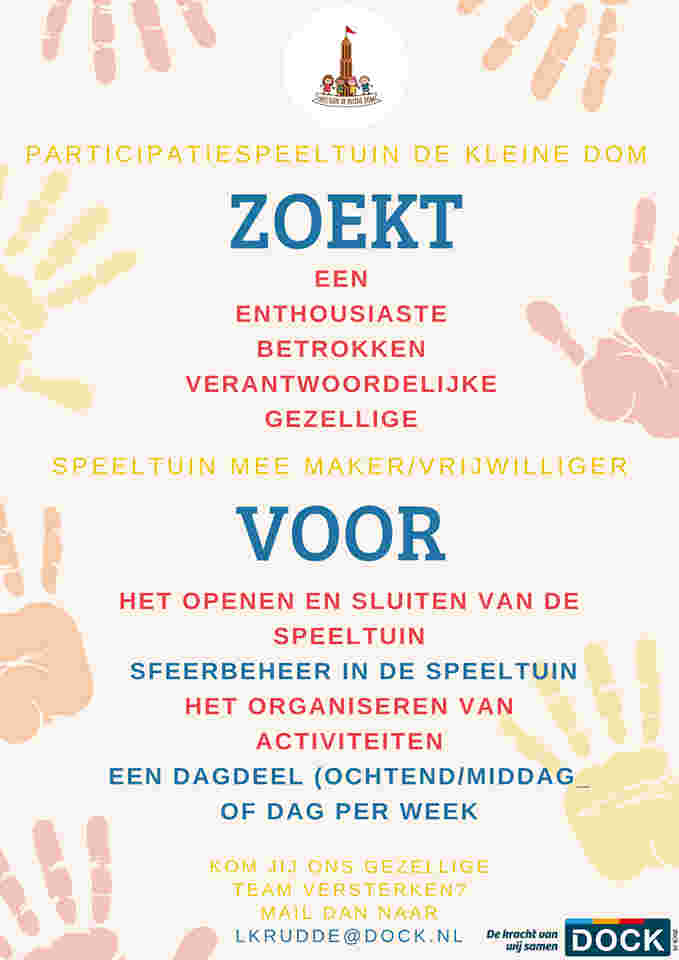Participatiespeeltuin De Kleine Dom- Speeltuin mee-maker
