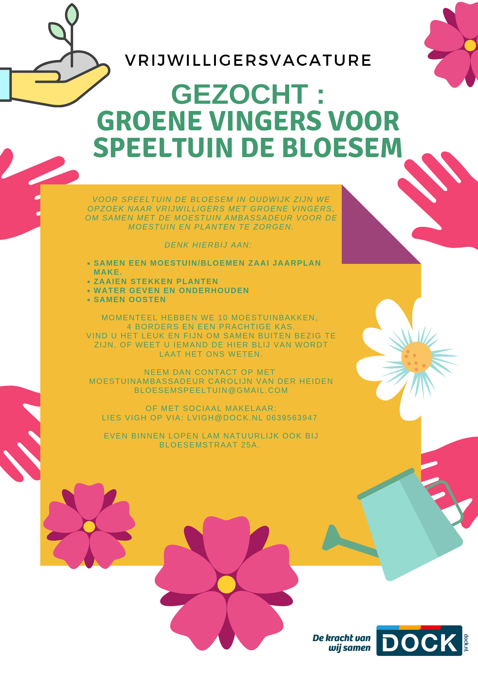 Groene vingers voor Speeltuin De Bloesem