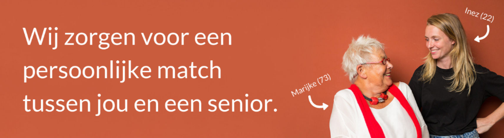 Gezocht: 100 studenten die een eenzame senior willen helpen!