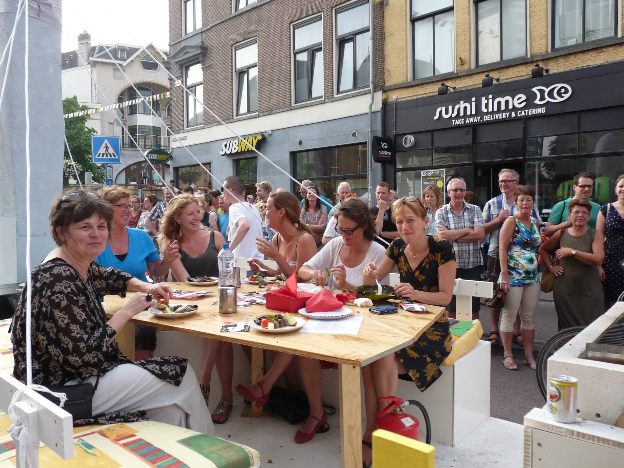 Rollende Resto én Crew- en deelnemerscatering bij voorbereidingsweek De Grote Trek van Leidsche Rijn