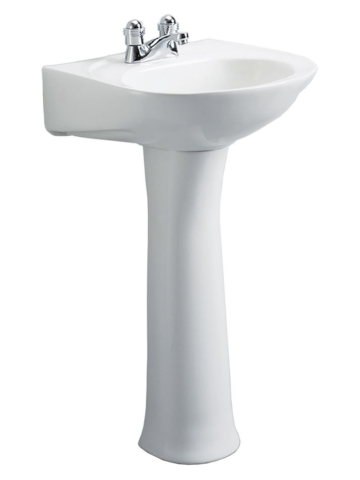 JSP066260461CE LAVAMANOS POMPANO CON PEDESTAL ROSE