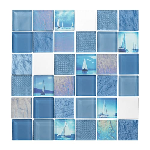 MOSAICO DAR MARINE BLUE 30X30 MOSAICO DAR MARINE BLUE 30X30