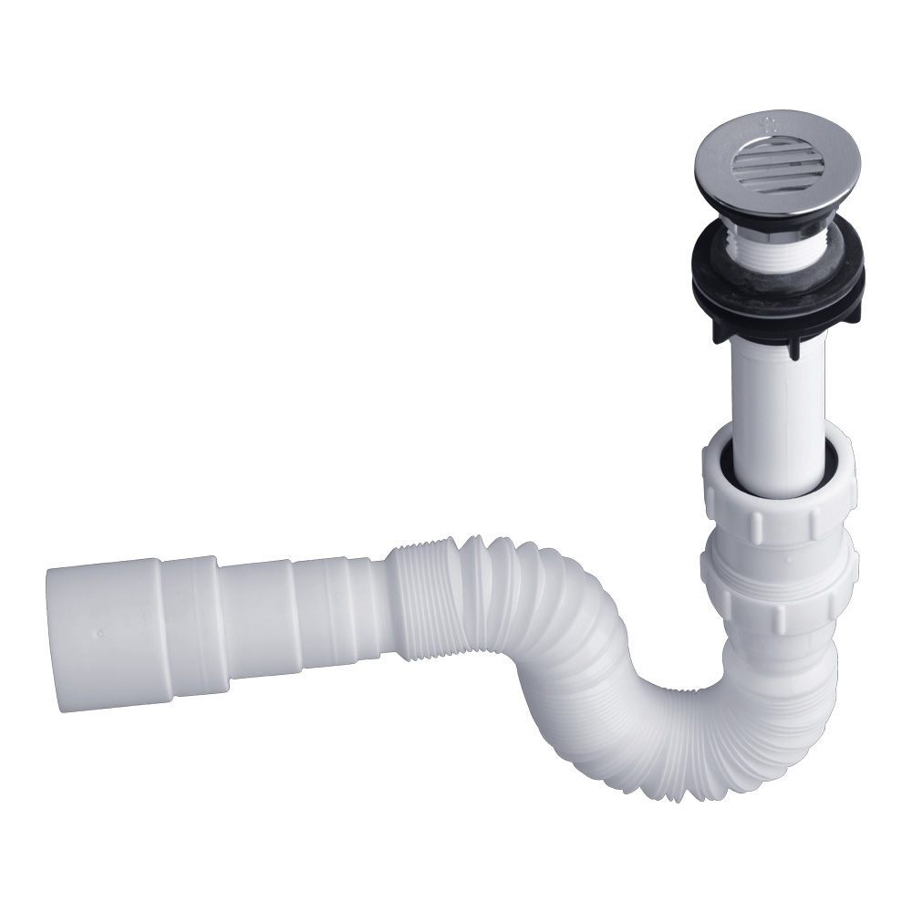 E2460.02U RA DH BLC CONJ. DESAGUE FV CON REJILLA SIFON PLASTICO 1