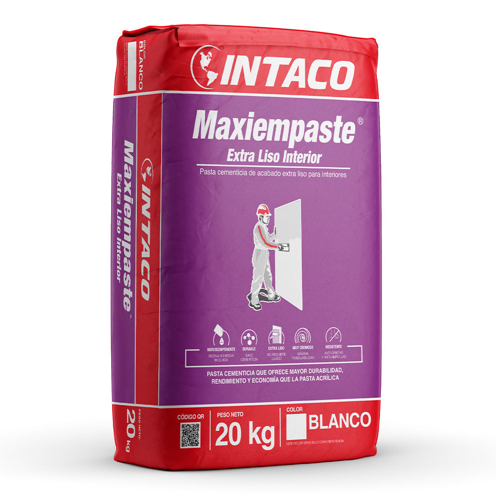 MAXIEMPASTE INTERIOR EXTRA BLANCO 20 KG.