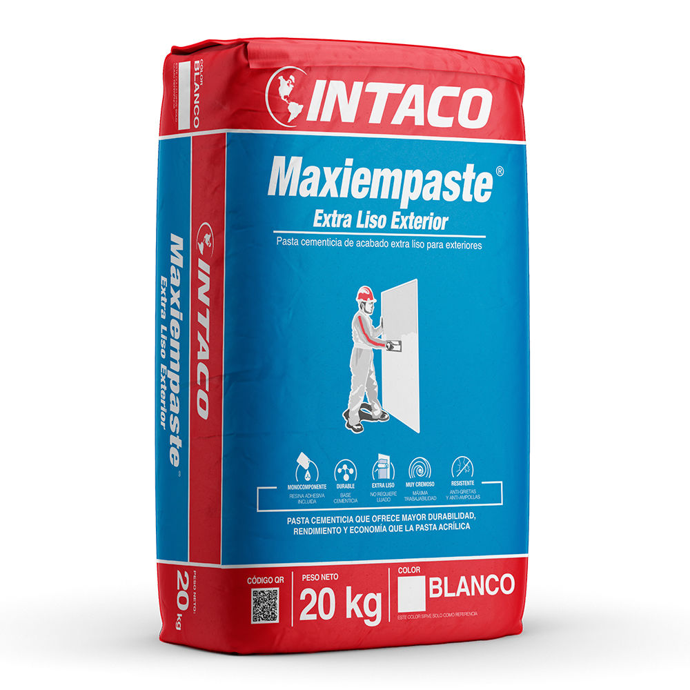 MAXIEMPASTE EXTERIOR EXTRA BLANCO 20 KG.