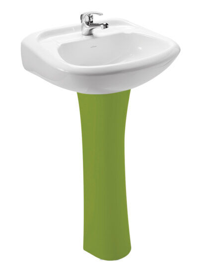 JS0057209131CE LAVAMANOS CHELSEA CON PEDESTAL VERDE PISTACHO