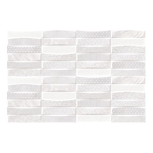 CER. DAR ELEGANCE DECOR WHITE 25X75 (1.50)
