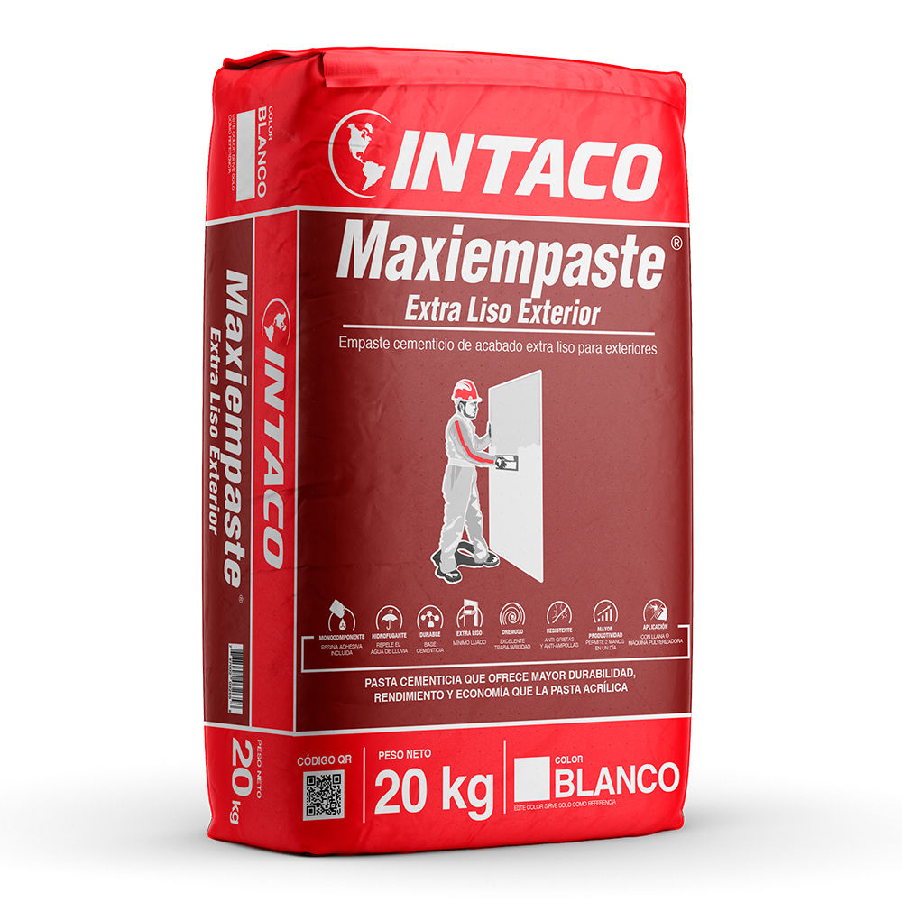 MAXIEMPASTE EXTERIOR BLANCO 20 KG P2220