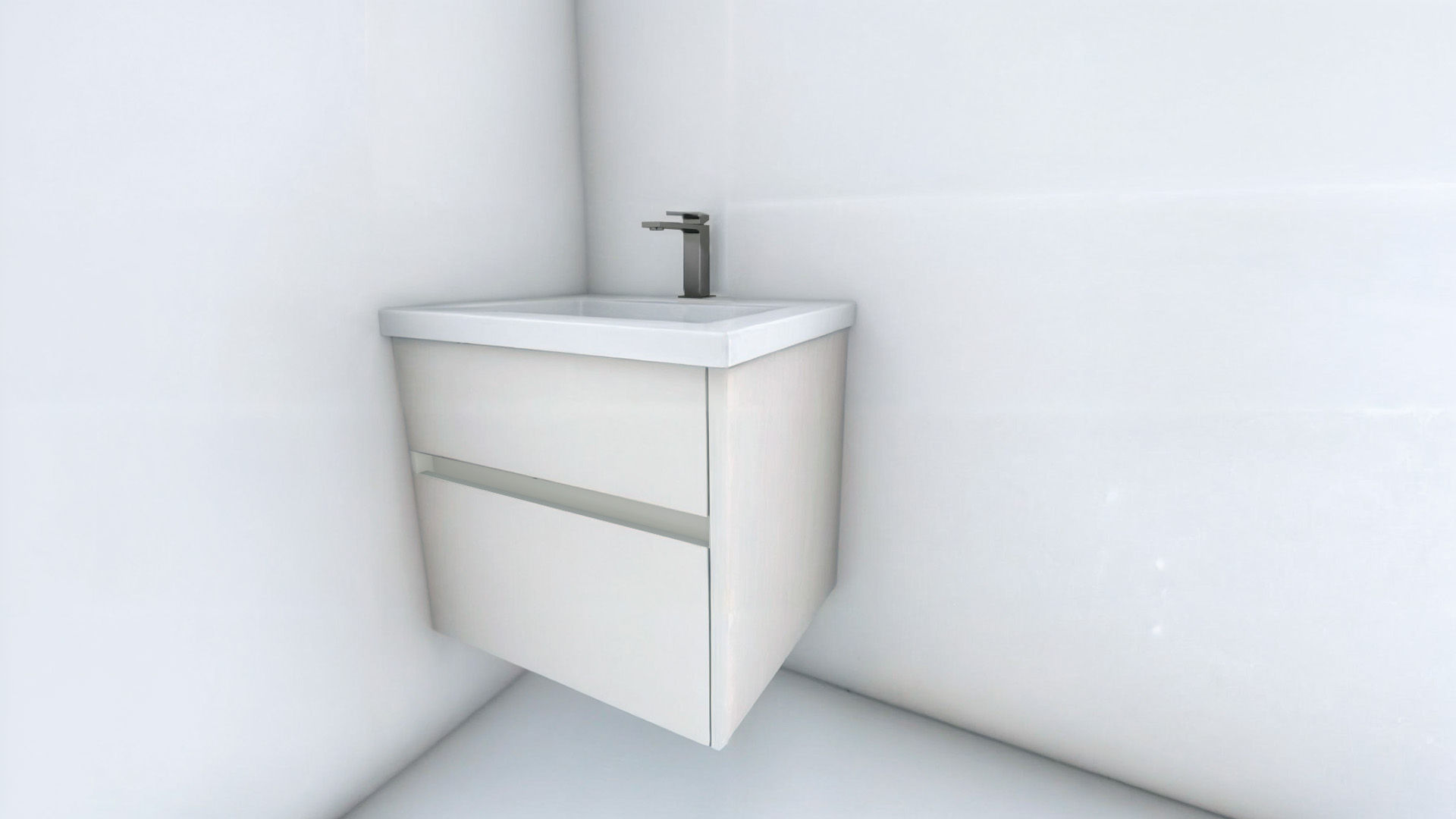 MUEBLE PREMU AEREO MC7 ENCINO MARRONLAV MILAN BLANCO MARMOLEADO