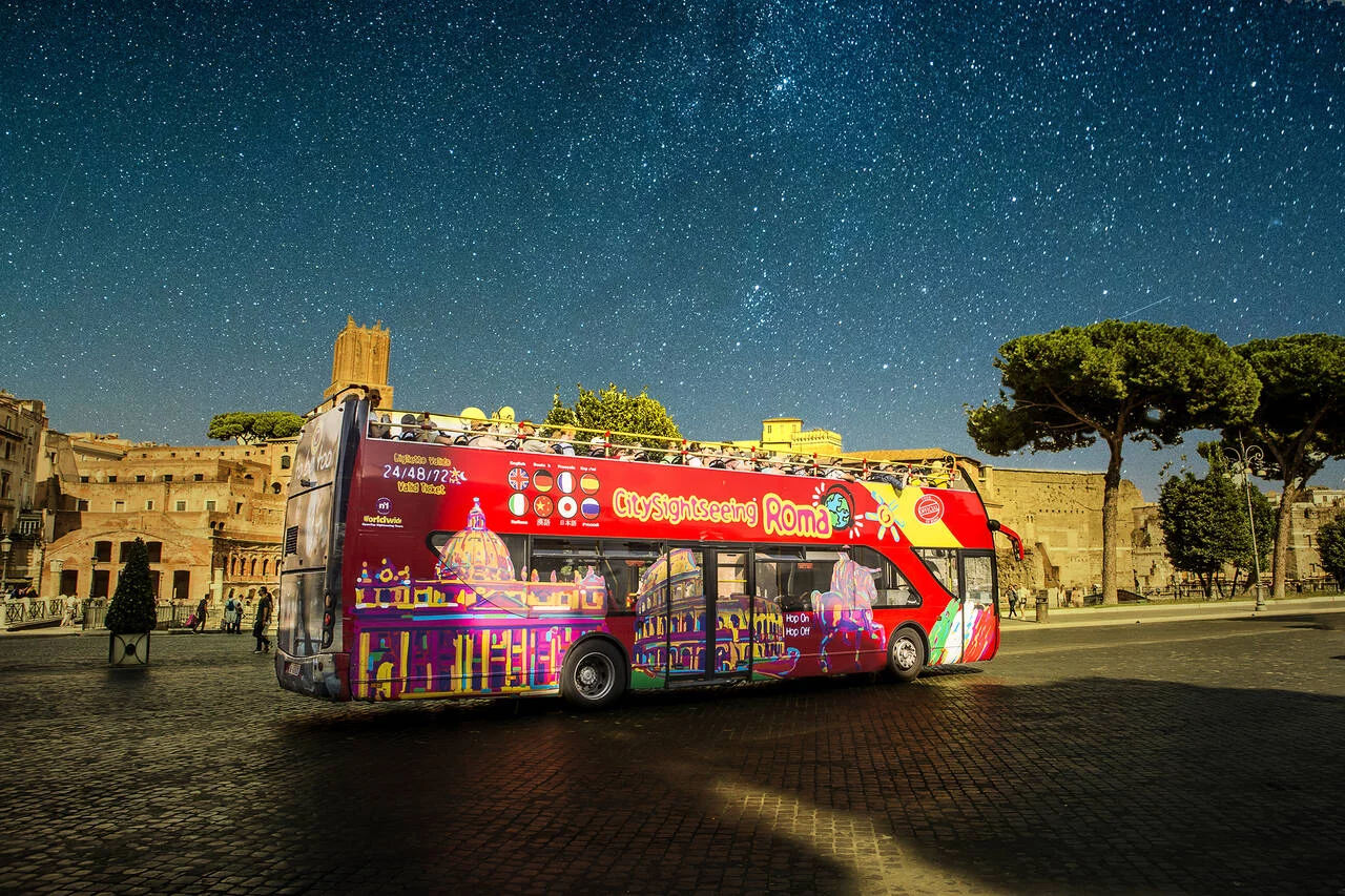 City Sightseeing Rome Night Bus Tour