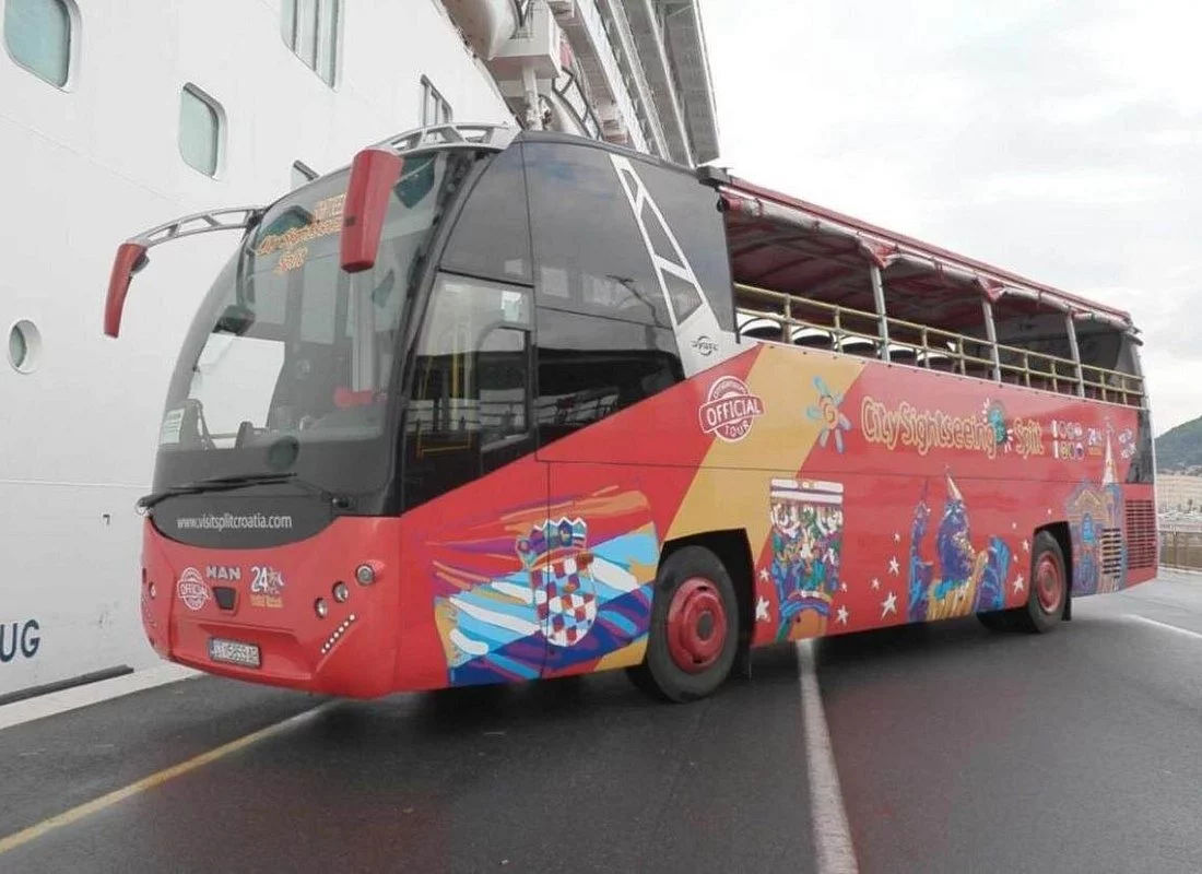 City Sightseeing Split Hop-On Hop-Off Bus: (Red Line) + Panoramic Tour (Green + Blue Lines)