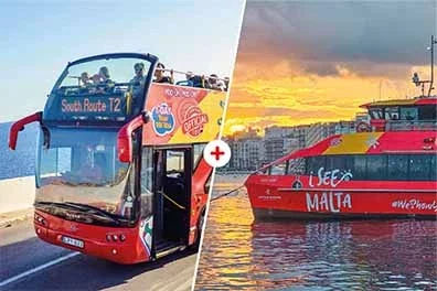 City Sightseeing: Malta Hop On Hop Off with Harbour Cruise