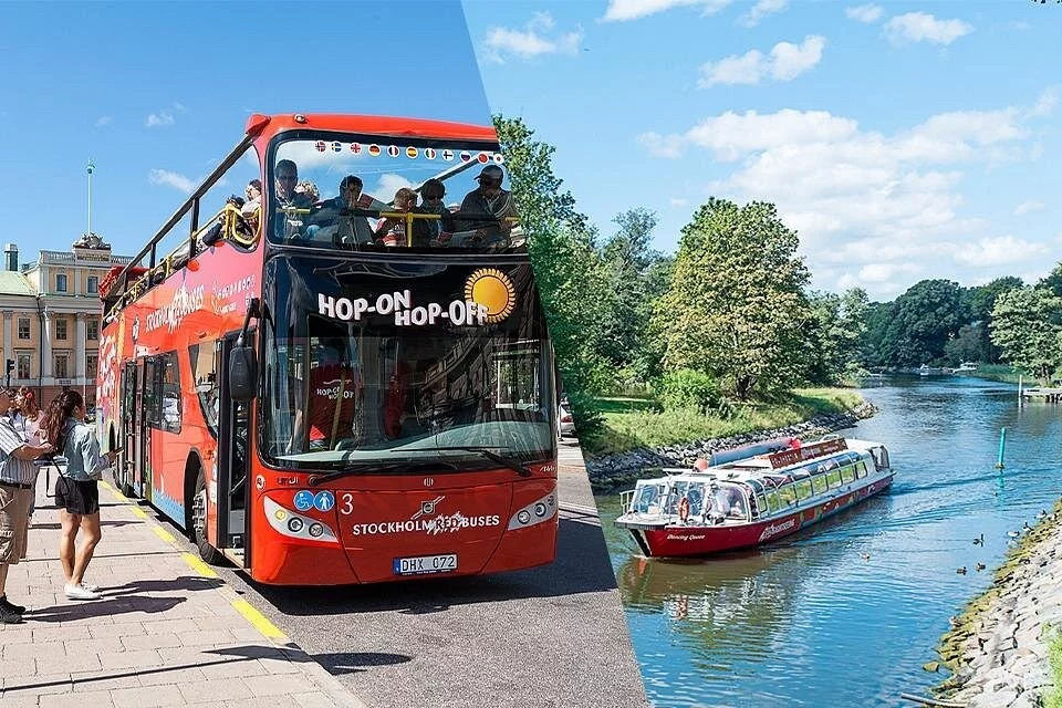 RED Sightseeing: Stockholm Hop On Hop Off Bus & Boat Tour