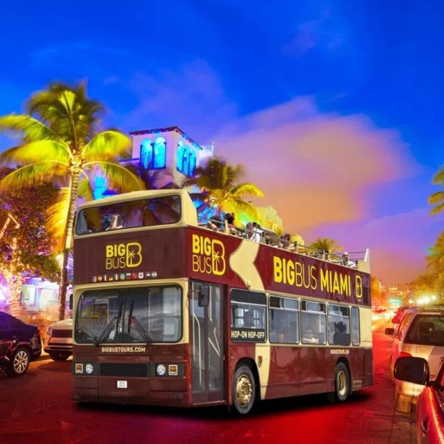 Big Bus Miami: Open-Top Night Sightseeing Bus Tour with Live Guide