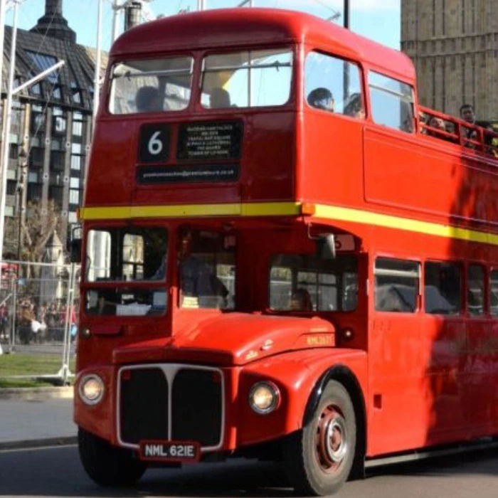 Premium Tours: London Vintage Open-Top Bus Tour with River Cruise