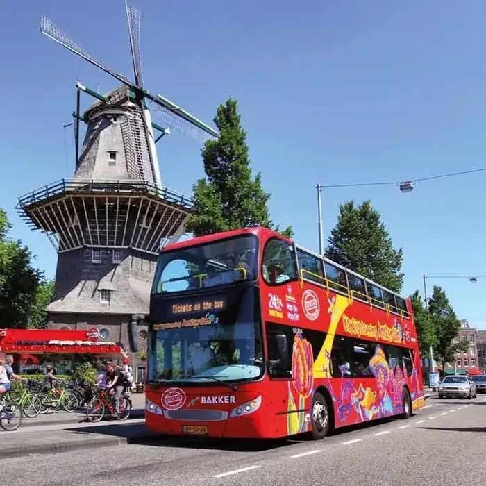 City Sightseeing: Amsterdam Hop-On, Hop-Off + Canal Cruise