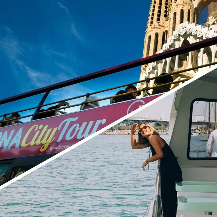Barcelona City Tour: Hop-On, Hop-Off Bus Tour and Eco Catamaran Cruise