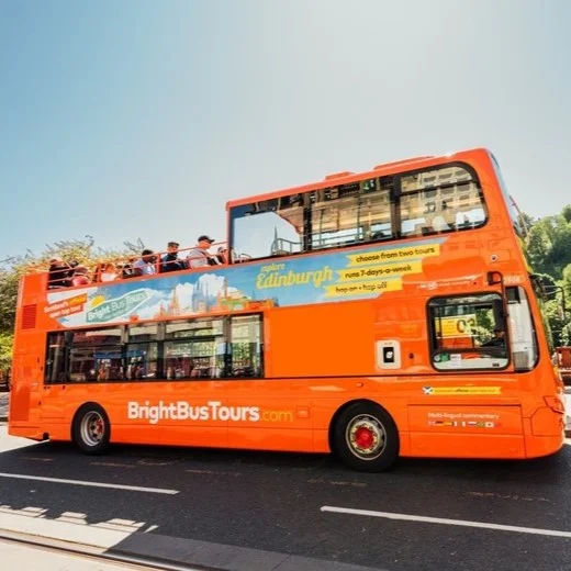 Bright Bus Tours: Edinburgh City and Britannia Hop-On, Hop-Off Bus Tour