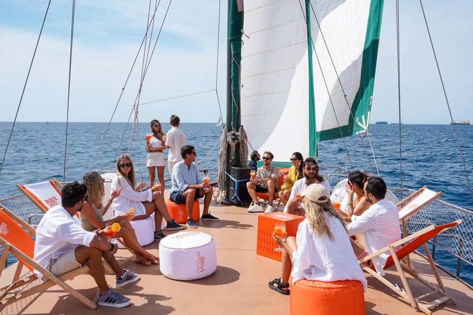 Barcelona Music Live Show Catamaran optional Sunset