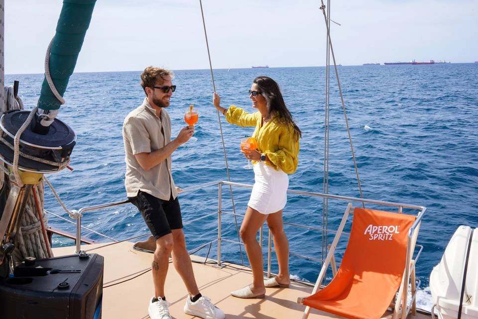Barcelona Music Live Show Catamaran optional Sunset