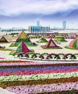 Entrance to Miracle Garden - with Transfers