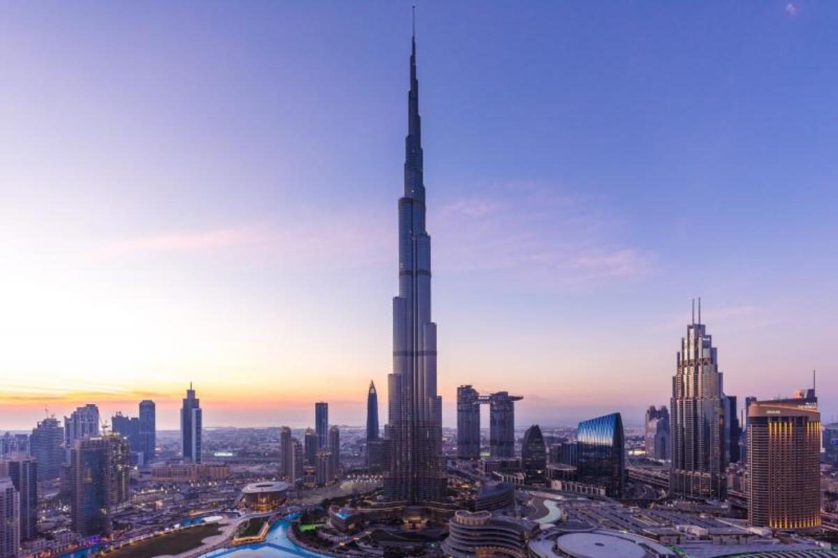 At the Top of Burj Khalifa Dubai