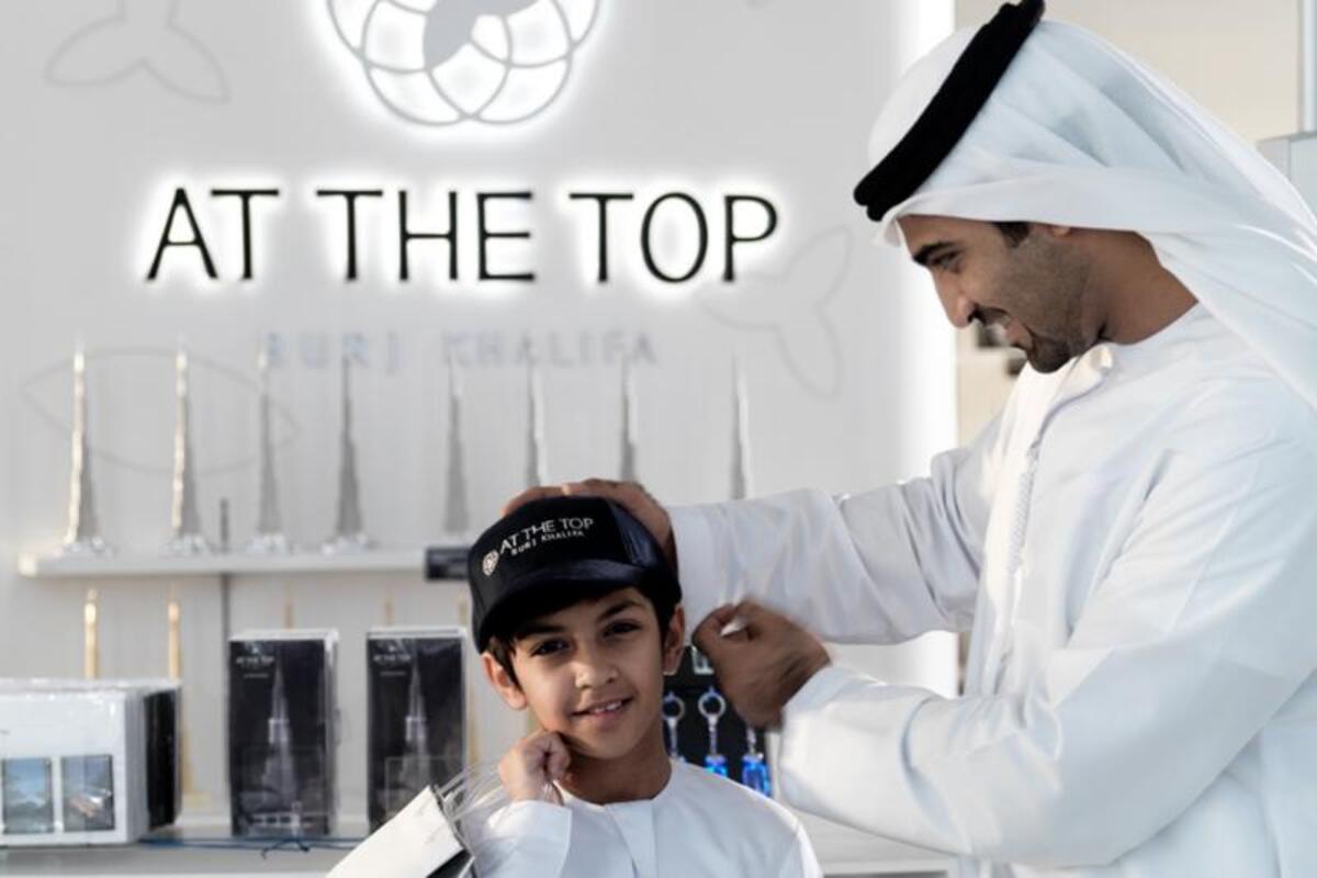 At the Top of Burj Khalifa Dubai