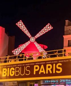 Big Bus Tours: Paris Panoramic Night Bus Tour by Open-Top Bus