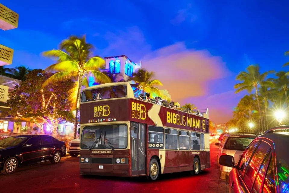 Big Bus: Miami Open-Top Panoramic Night Bus Tour with Live Guide