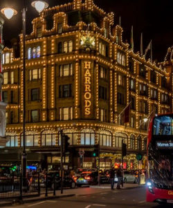 Christmas Lights Vintage Open Top Bus Tour of London