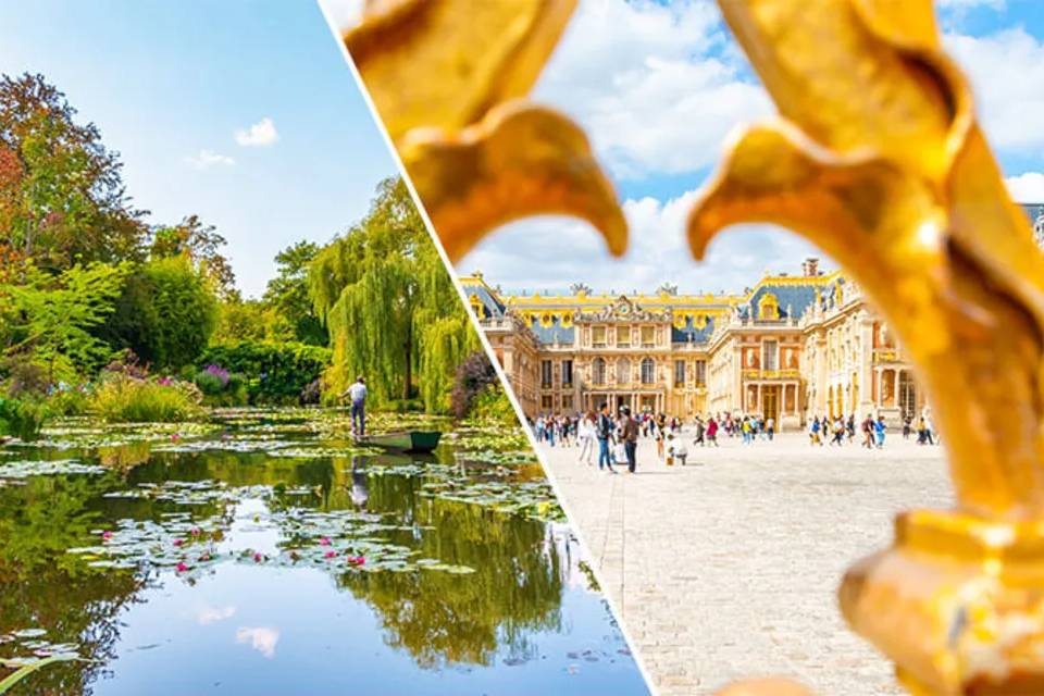 Guided Tour of Giverny Monet's Gardens & Palace of Versailles with Lunch and Transfers
