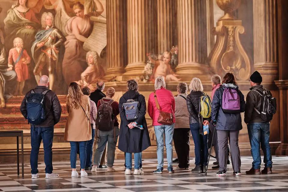 Uber Boat Return Trip River Ticket + Painted Hall Entrance