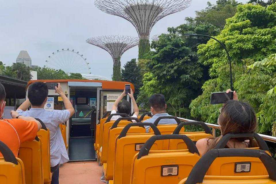 City Tours: FunVee Panoramic Bus Tour with Flower Dome, Cloud Forest & Jurassic World Experience