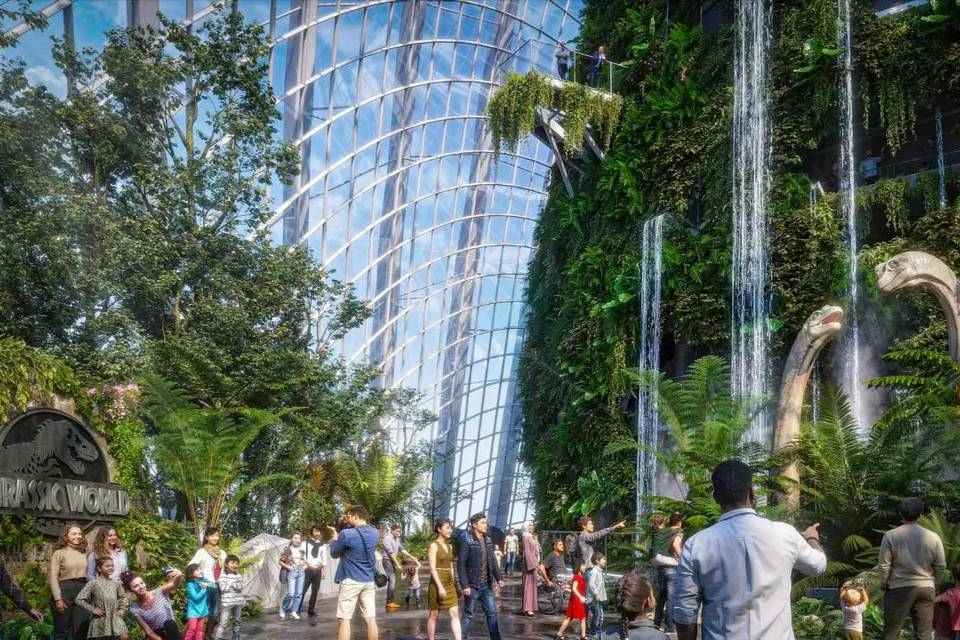 City Tours: FunVee Panoramic Bus Tour with Flower Dome, Cloud Forest & Jurassic World Experience