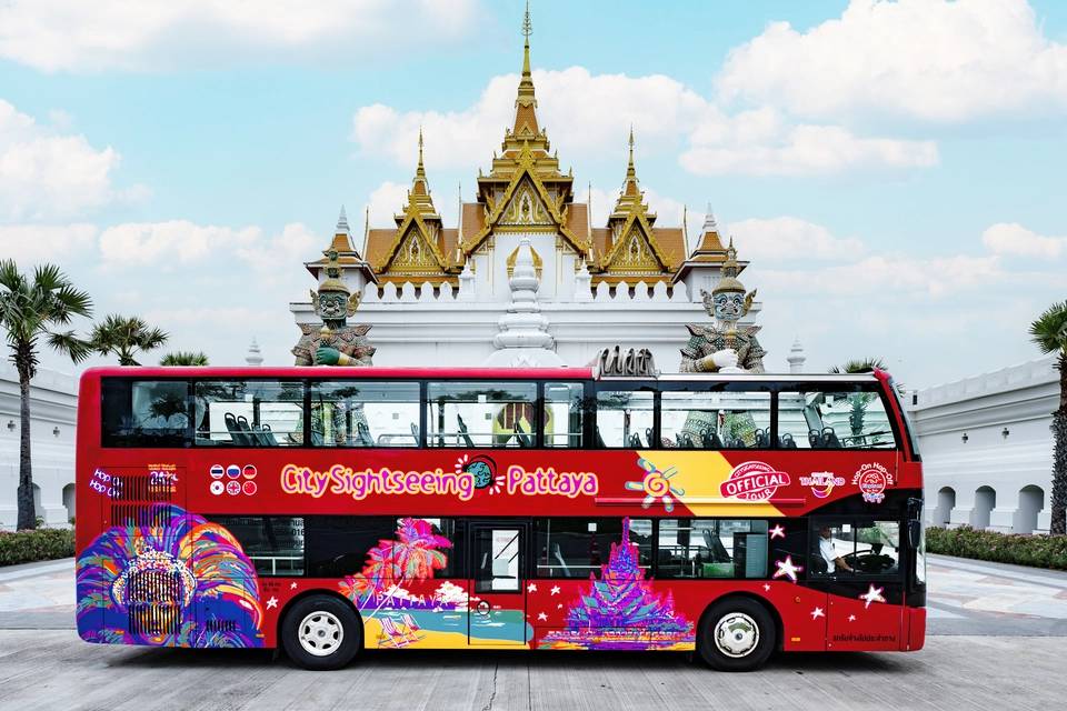 City Sightseeing: Pattaya Hop On, Hop Off with Tiffany Show Silver Ticket