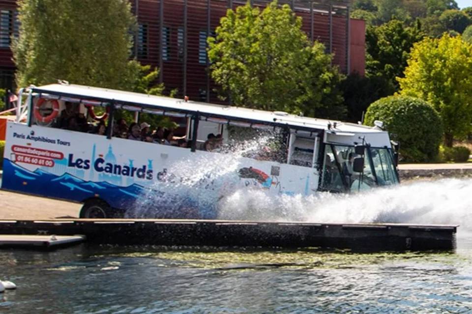 Seine River Amphibious Bus tour of Paris