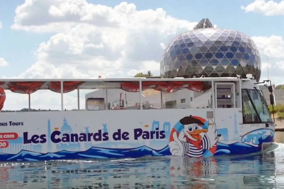 Seine River Amphibious Bus tour of Paris