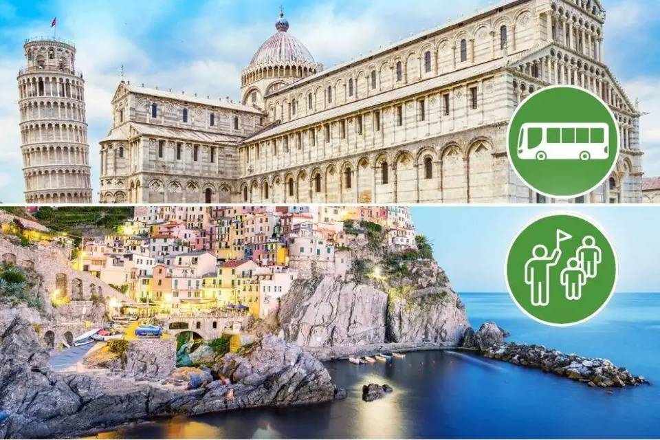 Pisa and Manarola Cinque Terre Tour from Livorno