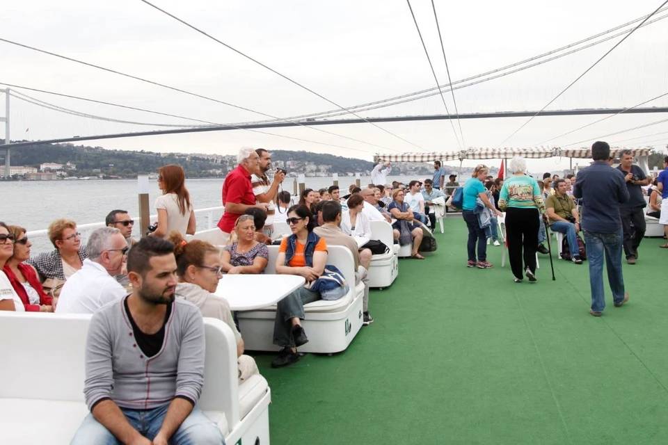 Bosphorus Cruise, Golden Horn Bus Tour and Cable Car Ticket with Live Guide