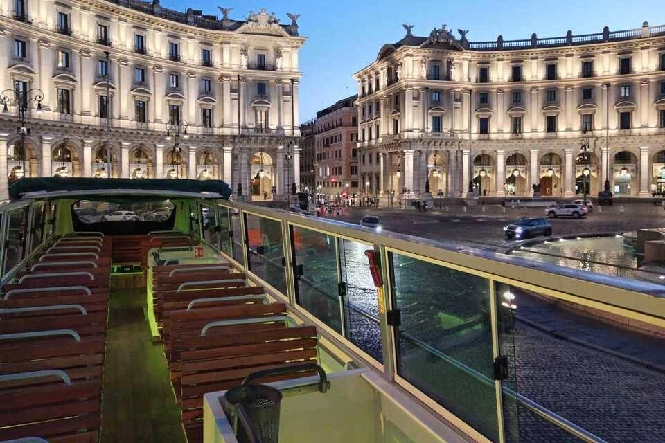 GreenLine Tours: Rome Night Time Open-Top Bus Tour
