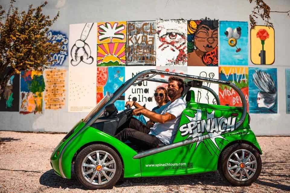 Lisbon Street Art Tour on an Electric Car