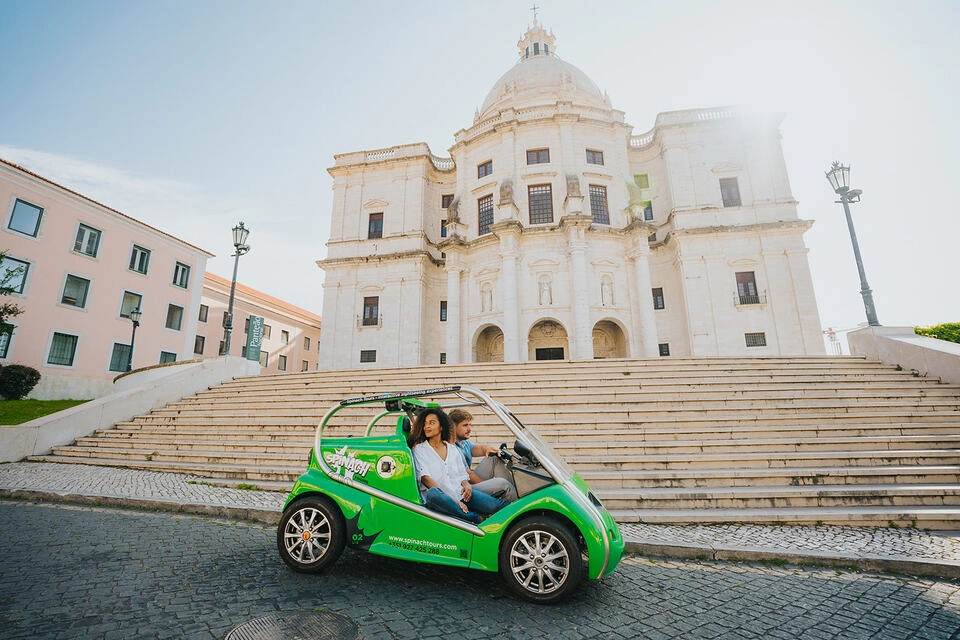 Lisbon Street Art Tour on an Electric Car