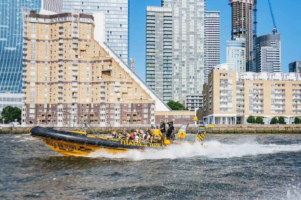 Thames Rib Canary Wharf High Speed Boat Experience